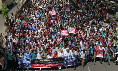 Garment workers protest in Bangladesh