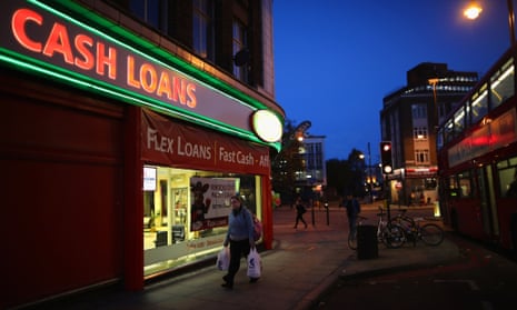 A payday loan shop in Brixton, south London.
