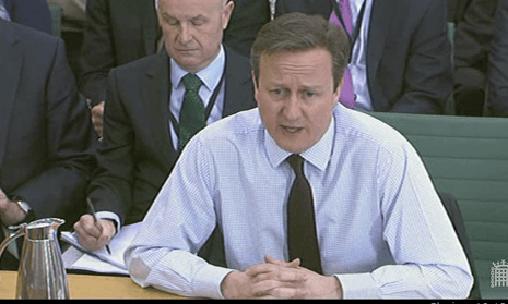 David Cameron at the liaison committee