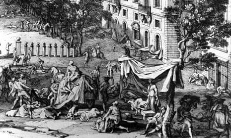 1720. The Great Plague in Marseilles,