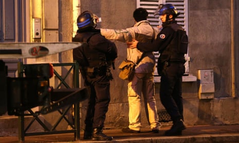 French police stop search Charlie Hebdo