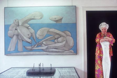 September 1978: Peggy Guggenheim (1898 - 1979) in the Palazzo Venier Dei Leoni, Venice.
