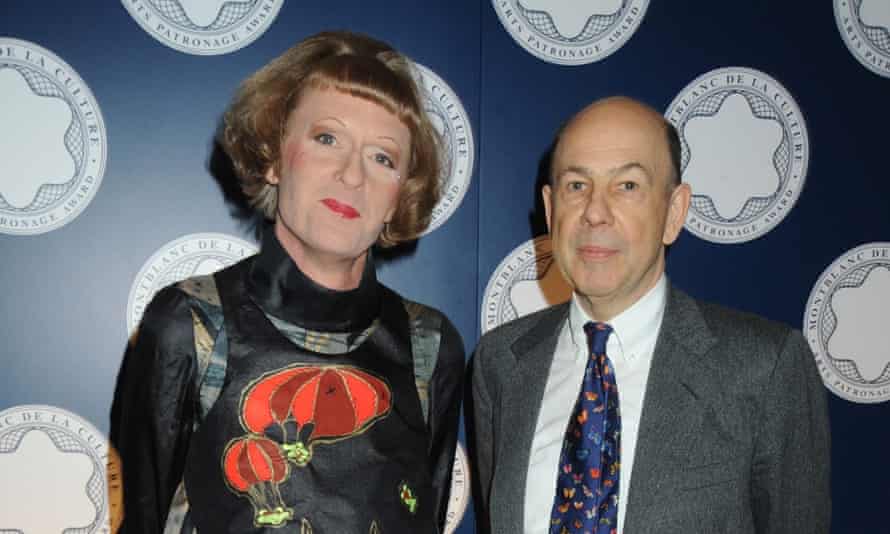 Grayson Perry and Anthony d'Offay attend the Montblanc De La Culture Arts Patronage Award, at the Tate Modern on April 16, 2009 in London, England.