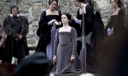 Claire Foy’s Anne Boleyn prepares to get the chop in Wolf Hall.