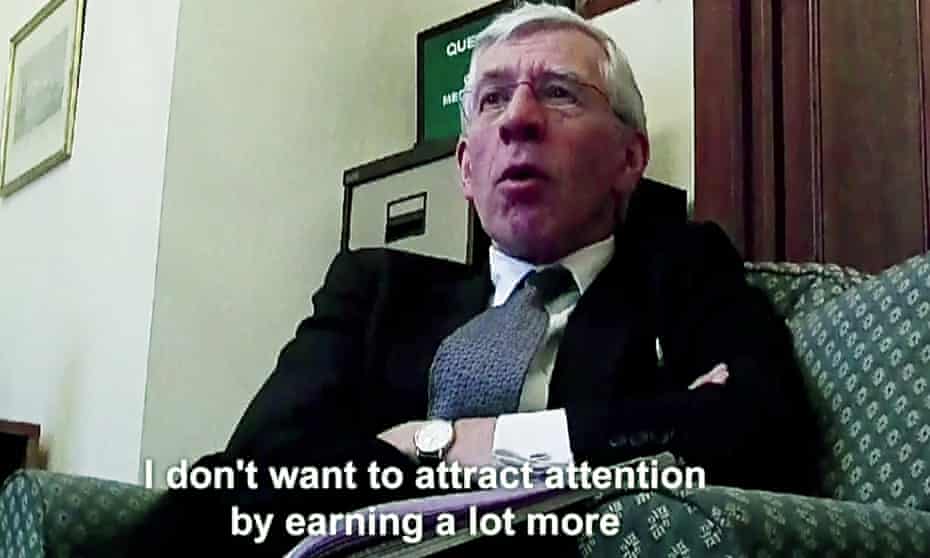 Jack Straw in Channel 4’s ‘toe‑curling’ Dispatches programme.