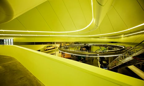 The award-winning Riverside Museum by architect Zaha Hadid, Glasgow.