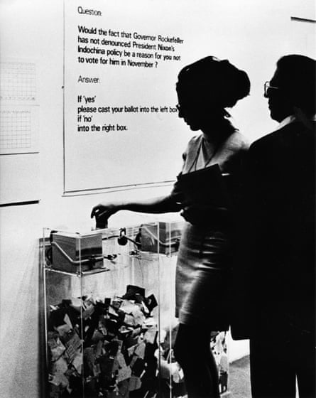 MoMA Poll, 1970. Hans Haacke