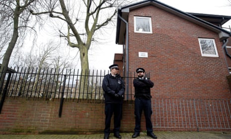Police at homes in west London where Mohammed Emwazi is believed to have lived.