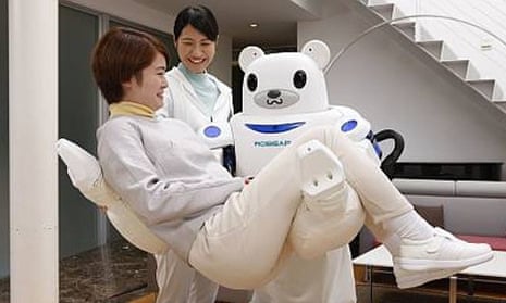 Robear is a nursing robot developed by Riken and Sumitomo Riko Company.
