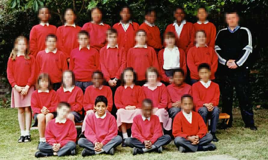 Mohammed Emwazi aged 11 with classmates in west London.
