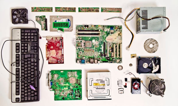 The remains of the desktop PC and the Mac laptop that Guardian editors destroyed under the watch of GCHQ officials.