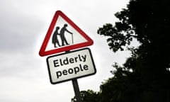 Elderly people road sign