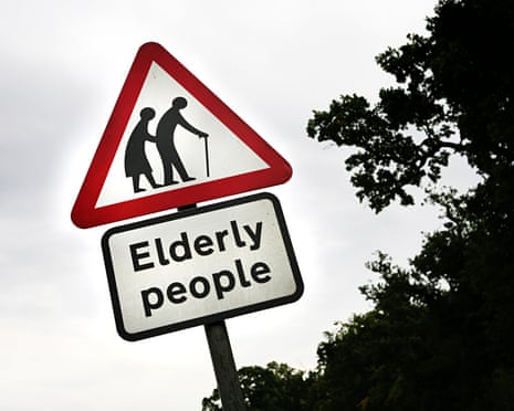Elderly people road sign