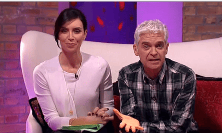 Phillip Schofield cringes on ITV's This Morning.