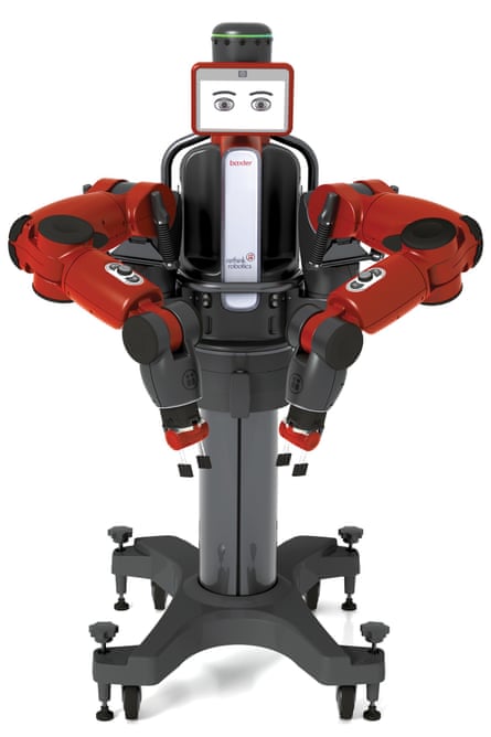 Baxter is created by Rethink robotics and does manual tasks in factories. Needs a human trainer.