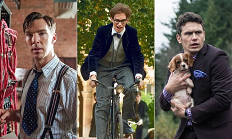 Screenshots from films The Imitation Game, The Theory of Everything and The Interview