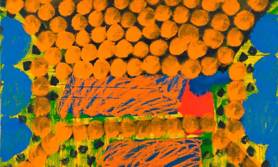 A detail from Howard Hodgkin's In the Studio of Jamini Roy, 1976-79. Courtesy of the Government Art Collection