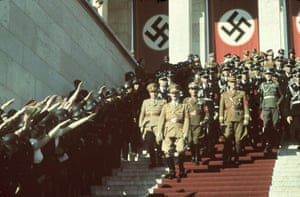 adolf nazi hitler nazis rally power ss germany party nuremberg rise why nuremburg 1938 himmler officials speech diaries congress accompanied