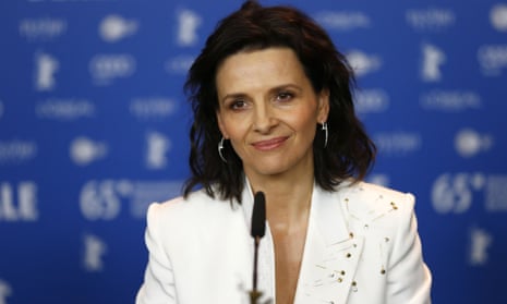 Juliette Binoche at the press conference for Nobody Wants the Night.