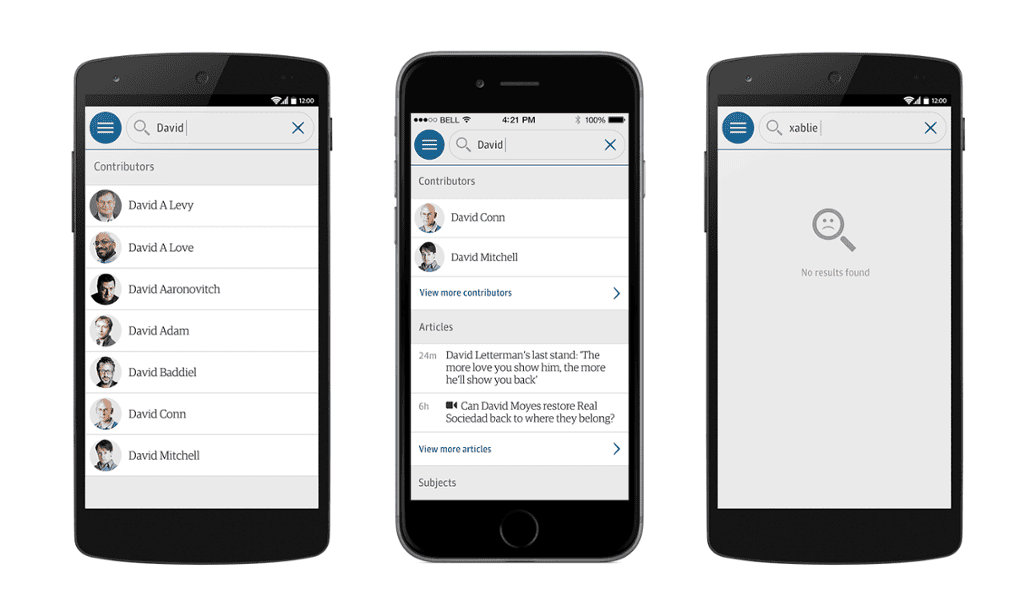 Search designs