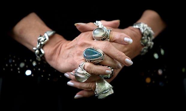 Jacqueline Wilson's famous bejewelled gothic rings