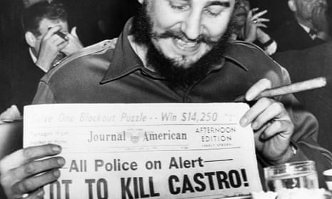 Fidel Castro displays murder plot headline