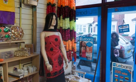 A shop selling saris on Derby Road.