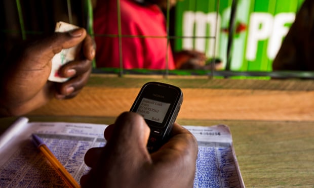 Kenyan company M-Pesa allows people to transfer cash using their phones.