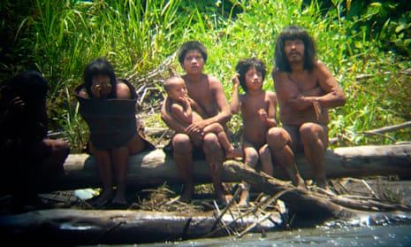 Members of the Mashco-Piro tribe in Peru