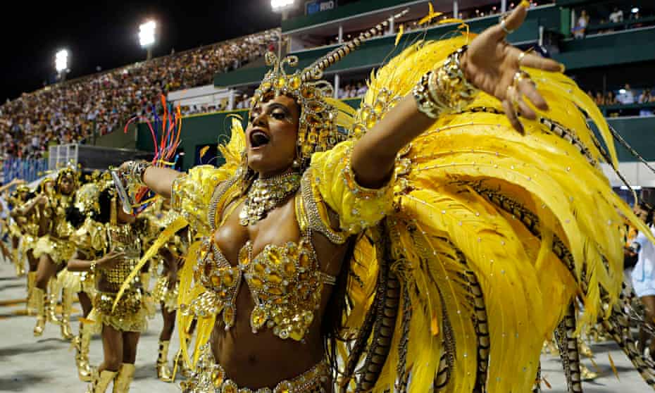 Dancers from the Beija-Flor samba school