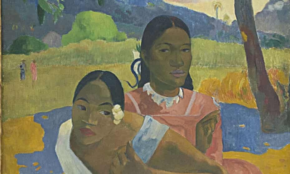 Detail from <em>Nafea Faa Ipoipo?</em> or When Will You Marry? by Paul Gauguin.