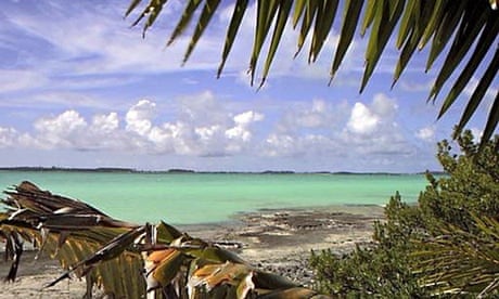 FILE PHOTO OF TURTLE COVE ON INDIAN OCEAN ISLAND OF DIEGO GARCIA.
