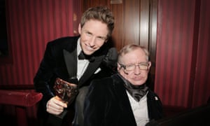 Eddie Redmayne with Stephen Hawking.