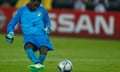 Boubacar Barry scores the winning penalty for Ivory Coast v Ghana