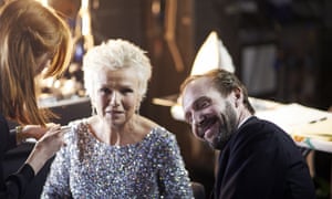 Julie Walters and Ralph Fiennes backstage.