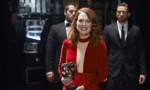 Julianne Moore with her best-actress award