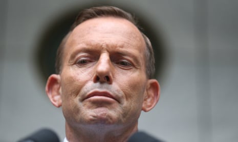 The Prime Minister Tony Abbott at a press conference in Parliament House Canberra this afternoon, Monday 9th February 2015 Photograph by Mike Bowers for The Guardian Australia