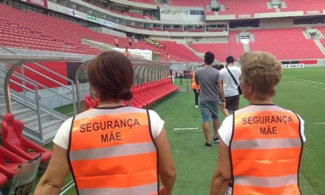 Recife have employed fans mothers as stewards. 