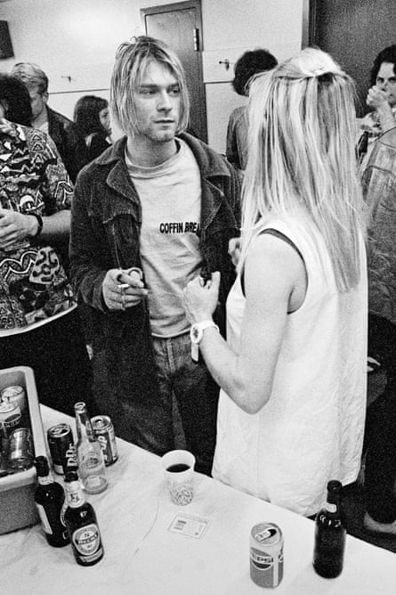 Kurt Cobain and Kim Gordon