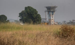 Gbadolite: the airport and air traffic control tower.