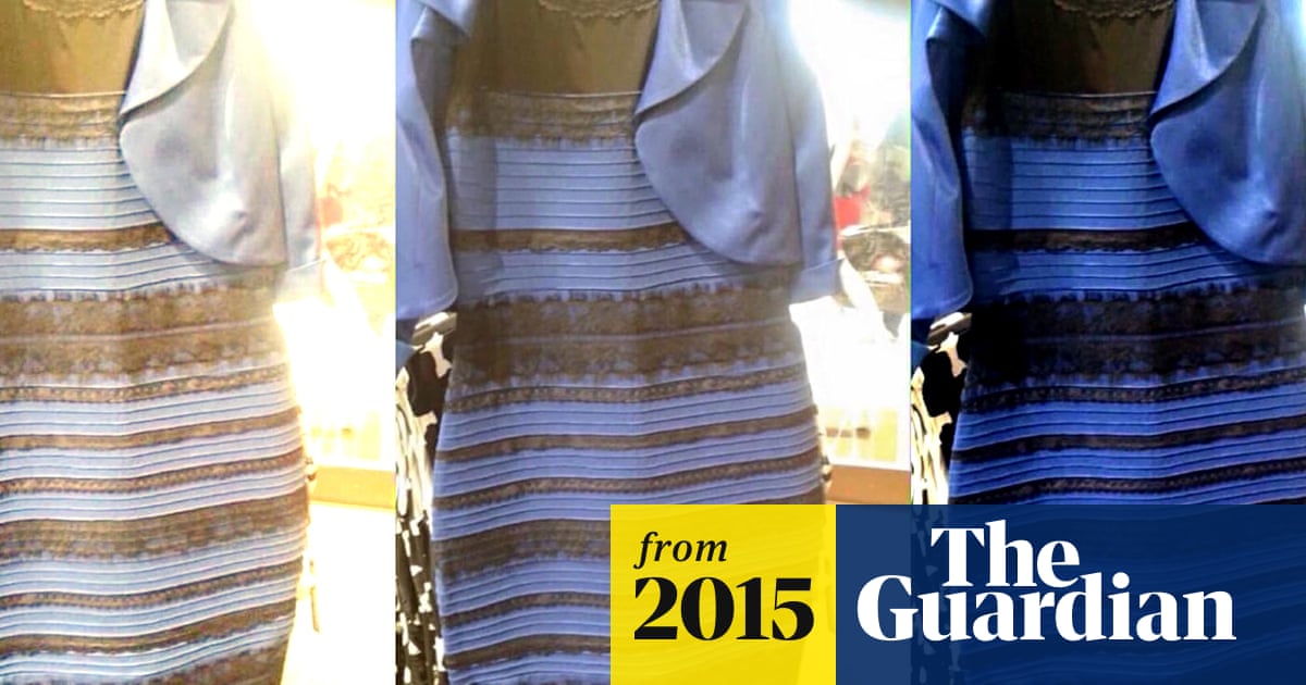 weird dress blue or gold 10 years ago today, this dress was posted online, turning into a viral phenomenon. Viewers couldn't decide if the dress was blue and black, or white and gold. It was later confirmed