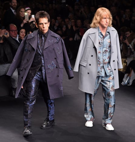 Zoolander Returns Ben Stiller And Owen Wilson Bring Blue Steel To Paris Fashion Week Paris Fashion Week Autumn Winter 2015 The Guardian