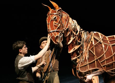 Kit Harrington, left, and puppeteer Craig Leo in the National Theatre's acclaimed production of War Horse, which was a huge commercial success.