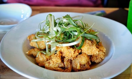 Korean Fried Chicken – twice fried - and perfect with kimchi.