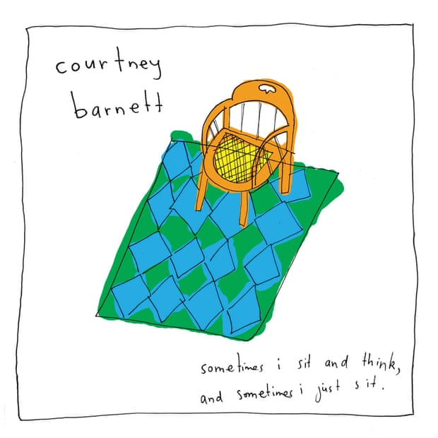 The cover of Courtney Barnett’s debut album Sometimes I Sit and Think and Sometimes I Just Sit.