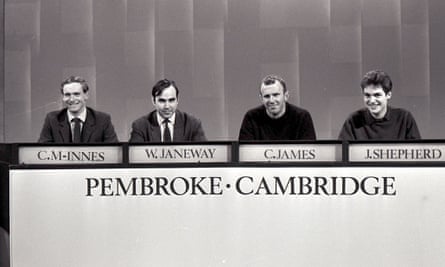 Clive James on University Challenge in 1968.