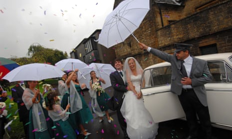 Bad weather on a wedding day