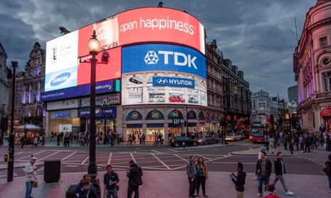 Picadilly Circus: one of the one of the best-known advertising sites in the world