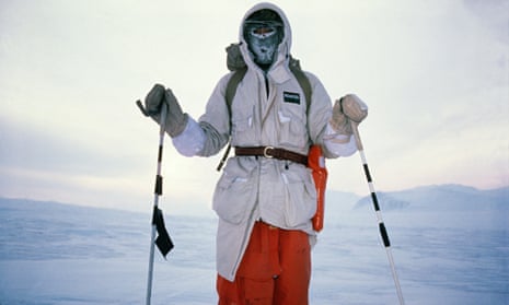 Ranulph Fiennes on skis