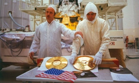 Gold standard: unveiling the LP which each space probe carries. The record has 115 photos and messages in 55 languages.